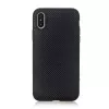 Husa 5.8" HELMET CASE LIQUID SILICONE IPHONE 11 PRO GRID,  BLACK 