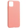 Husa 5.8" HELMET Helmet Case Liquid Silicone iPhone 11 Pro Grid,  Pink 