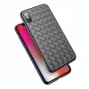 Husa 6.5" HELMET CASE TPU IPHONE XS MAX WOVEN,  BLACK 