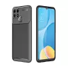 Husa 6.52" HELMET Helmet Case Carbon Oppo A15/15s Fiber,  Black 