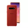 Husa 5.8" HELMET Helmet Case Alcantara Samsung S10E V2,  Red 