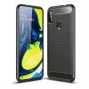 Husa 5.7" HELMET Helmet Case Carbon Samsung A01 Fiber,  Black 