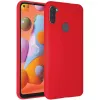 Чехол 6.4" HELMET Case Liquid Silicon Samsung A11,  Red 