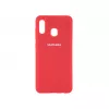 Husa 6.4” HELMET Helmet Case Liquid Silicon Samsung A30,  Red 