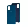 Husa 6.4" HELMET Helmet Case Liquid Silicon Samsung A31,  Blue 