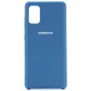 Husa 6.1" HELMET Helmet Case Liquid Silicon Samsung A41,  Blue 