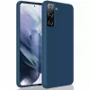 Чехол 6.7" HELMET Case Liquid Silicon Samsung S21 Plus,  Denim Blue 