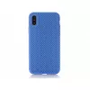 Husa 6.2" HELMET Case Liquid Silicone Samsung A10 Grid,  Blue 