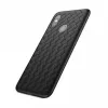 Husa 6.4" HELMET Helmet Case TPU Samsung A50S Woven,  Black 