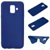 Husa 5.6" HELMET Helmet Case TPU Samsung A6(2018) Suede,  Dark Blue 