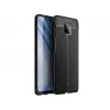 Чехол 6.67" HELMET Helmet  Case TPU Xiaomi Note 9s/PRO/MAX Leather Nylon,  Black 