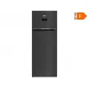 Frigider 450 l,  No Frost,  Congelare rapida,  Display,  185 cm,  Gri inchis,   BEKO RDNE505E30ZXBRN A++