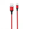 Cablu  XO Lightning Cable XO, Braided NB143, 2M, Red