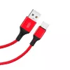 Cablu  XO Type-C Braided NB143, 2M, Red 