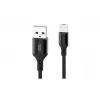 Cablu  OEM Micro-USB Cable XO,  Braided NB143,  2M,  Black 