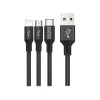 Кабель  OEM 3in1 Cable Nillkin,  Swift,  Micro-USB/Type-C/Lightning,  1.5M,  BlackElectricity: 5V/2A Charging and data syncronisation Fl 