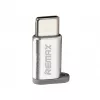 Cablu  OEM Adapter Remax micro USB to Type-C,  Silver 