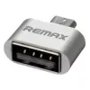 Адаптер  Remax OTG Micro-USB to USB A,  Silver 