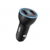Incarcator masina  XO 2USB, CC30, BlackInput : 100-240V ~50/60Hz Max0.6A Output: 5.0V-2.0A Standard USB interface - Plug  