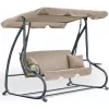 Leagăn de grădină Metal,  Bej,   FunFit Relax Plus Beige (1602) 172 x 230 x 127