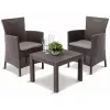Set mobila de gradina Polipropilena,  Maro Alibert Rosario Balcony Set Brown 62 x 60 x 89,  59 x 59 x 43