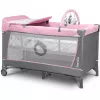 Манеж 0-36 luni,  Gri,  Roz Lionelo Flower Flamingo 125 x 65 x 76