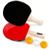 Ракеткa для настольного тенниса 3 mingi,  Negru,  Rosu Spokey Joy Set (81814) 