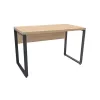 Masa Metal,  PAL melaminat,  Sonoma deschis,  Negru DP B-120 120 x 75 x 60