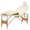 Masa de masaj Patru sectiuni,  Alb BodyFit 642 
