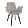 Scaun Metal,  Stofa,  Bej,  Negru DP DC-18 (61x63x82)