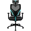 Fotoliu Gaming Metal,  Piele eco,  plasa acrilica,  Gazlift,  Negru,  Cyan ThunderX3 Yama1 Black/Cyan 