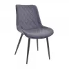 Scaun Metal,  Stofa,  Negru DP DC-2007 85 x 43 x 39 