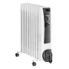 Radiator cu ulei 2500 W,  3 trepte de putere,  Pe podea,  Termostat,  Alb Heinner HOH-Y11WB 