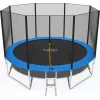 Батут Cu plasa de protectie,  404 cm,  Otel,  180 kg,  Negru,  Albastru FunFit 844 (404cm) 