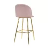 Scaun de bar Metal,  Stofa,  Roz,  Auriu DP Maya 46 x 56 x101