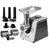 Masina de tocat carne 2500 W,  2.7 kg, min,  Revers,  Accesorii pentru carnaciori,  kebbe,  razatoare,  Negru,  Argintiu POLARIS PMG 2561  