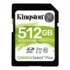 SD 512GB (Class 10, UHS-I , U3) Kingston Canvas Select Plus SDS2/512GB (R/W:100/85MB/s)