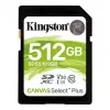 Карта памяти SD 512GB KINGSTON Canvas Select Plus SDS2/512GB Class 10,  UHS-I,  U3