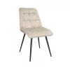 Scaun Metal,  Placaj,  Spuma poliuretanical,  Stofa,  Camel,   DP Scaun Capella~Camel+black leg 85 x 60 x 47