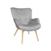 Kресло Gri DP LEONARD catifea Grey HLR20 90 x 70 x 82