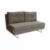 Диван Lemn, Placaj, Metal, Stofa, Gri DP LM-105 Dark Grey 150 cm 150 x 83 x 78