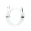 Кабель  HELMET CABLE USB TO LIGHTNING WITH MAGNETIC ORGANIZER 1M,  WHITE 