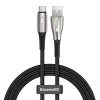 Cablu  Baseus WATER DROP-SHAPED CABLE FOR TYPE-C 66W 1M,  BLACK 