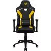 Fotoliu Gaming Metal,  Piele artificiala,  Gazlift,  150 kg,  165-185 cm,  Negru,  Galben ThunderX3 TC3 Black/Bumblebee Yellow 