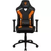 Fotoliu Gaming Metal, Piele artificiala, Gazlift, 150 kg, 165-185 cm, Negru, Oranj ThunderX3 TC3 Black/Tiger Orange 