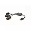 Cablu USB  Cablexpert UHB-OTG-02 OTG  Micro B - BF; 2*AF,  0.15 m
