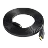 Cablu video  Cablexpert FLAT male-male,  19m-19m (V1.4),  Black HDMI to HDMI 1.0m