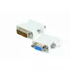 Кабель видео  Cablexpert A-DVI-VGA DVI M to VGA F,  DVI-A 24-pin male to VGA 15-pin HD female,  White