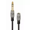 Кабель аудио  Cablexpert A-63M35F-0.2M Audio adapter 6.35 mm jack to 3-pin*3.5 mm socket,  0.2 m