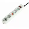 Prelungitor cu protectie 5 Sockets,  1.8m GEMBIRD SPG3-B-6C 